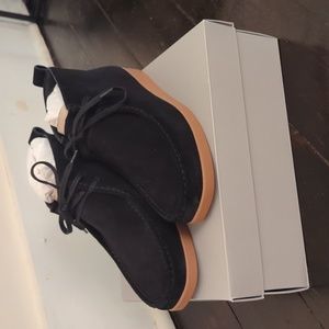 Women's Black Suede Leather Boots